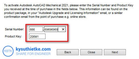 Note: If your license type is a User License, you are not using a. . Autocad 2021 serial number and product key activation code